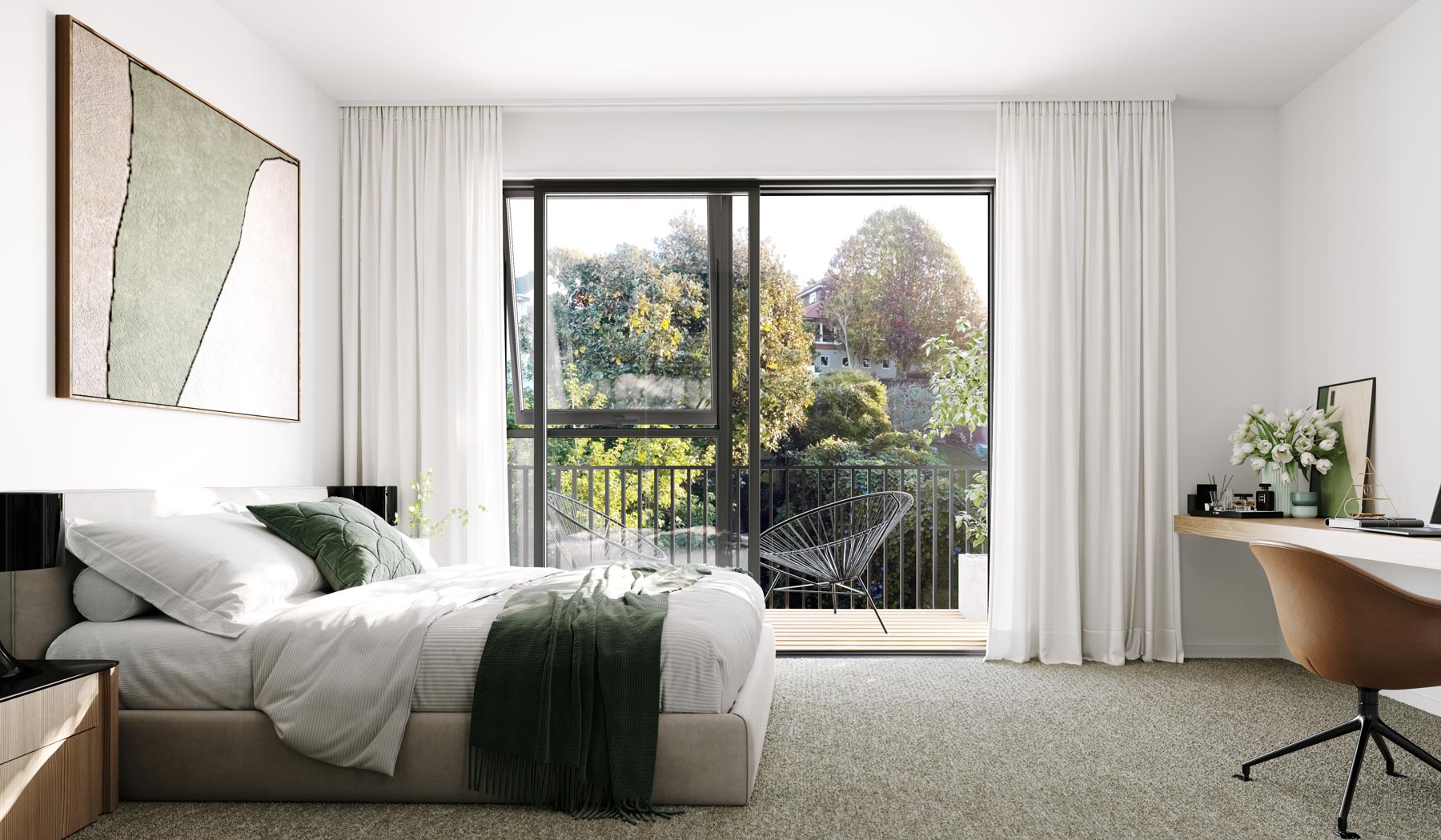 Risland Meadowbank Bedroom with Balcony