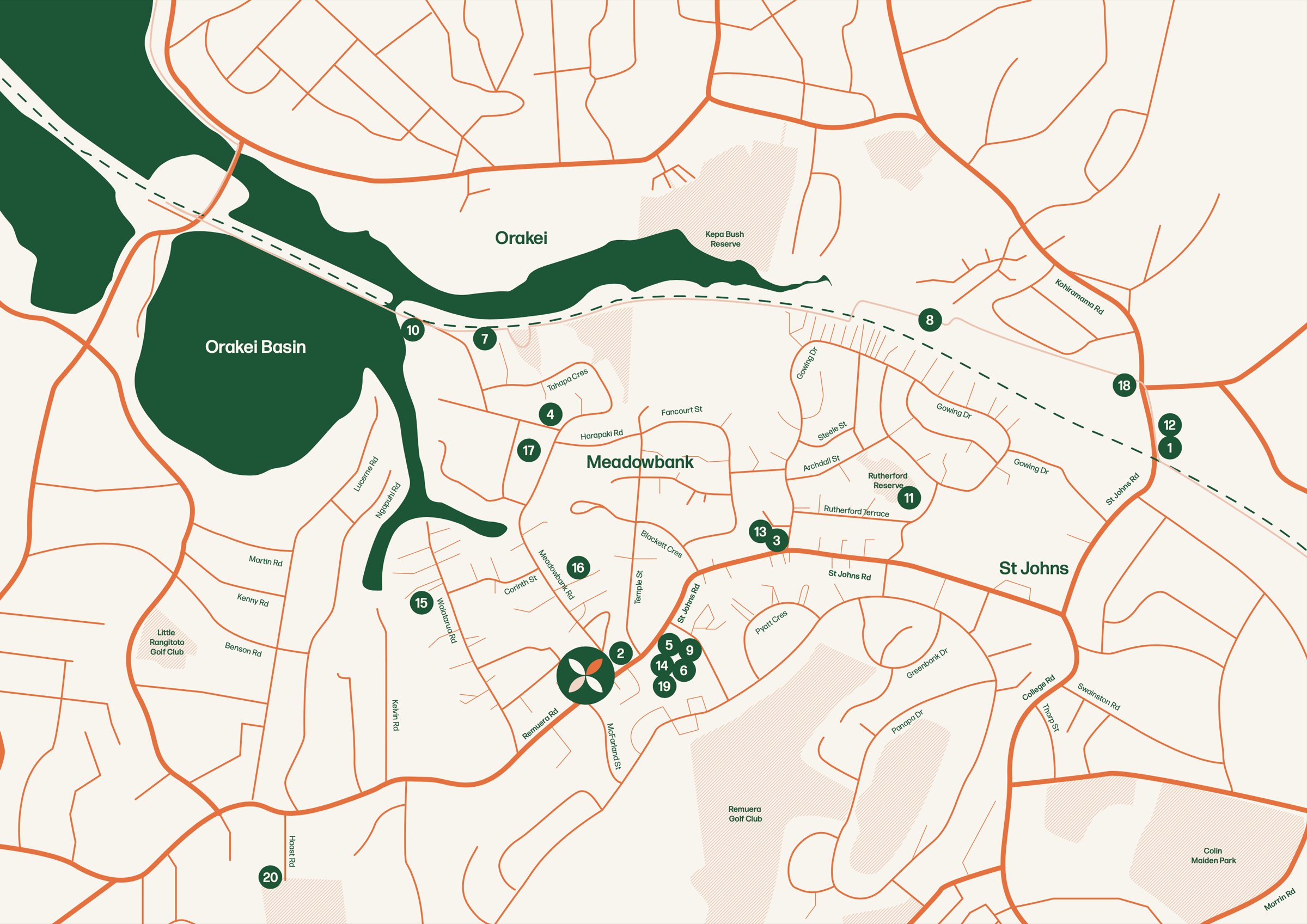 Map of Meadowbank in Auckland